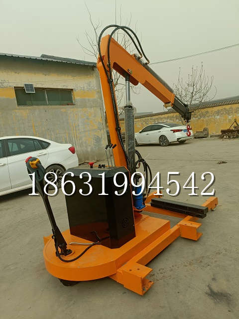 铁东区自卸车厢随车吊 自制轮式四不像起重机 四驱平板吊 5吨 贵盛